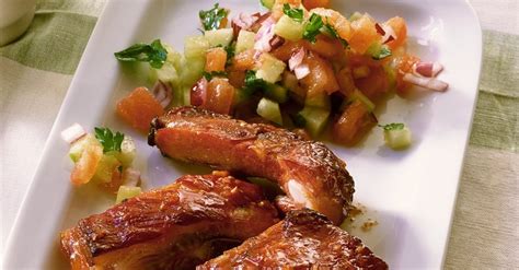 pork-ribs-with-salsa-recipe-eat-smarter-usa image