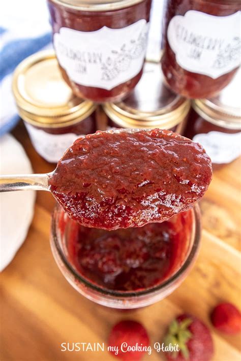 large-batch-reduced-sugar-strawberry-jam image
