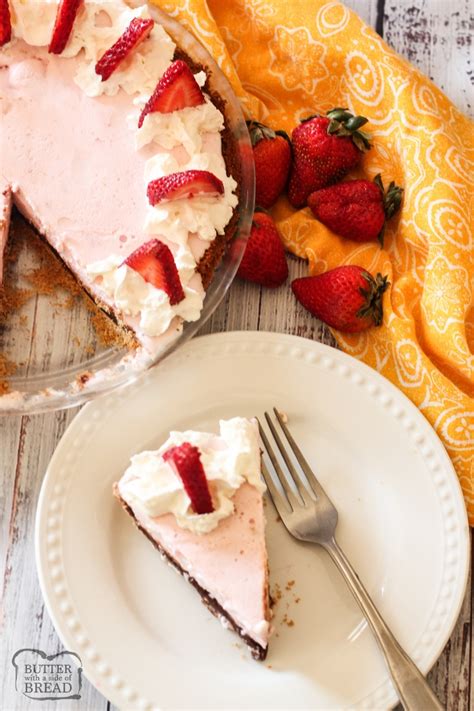 strawberry-ice-cream-pie-butter-with-a-side-of-bread image