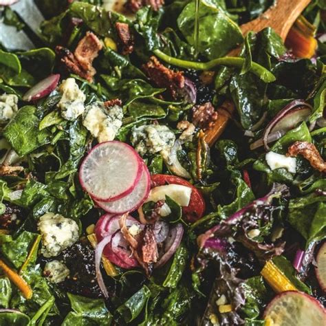wilted-mixed-greens-with-bacon-the-local-palate image