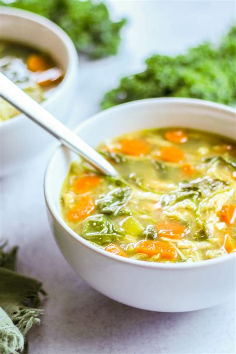 healthy-chicken-and-kale-soup-one-pot-clean-plate image