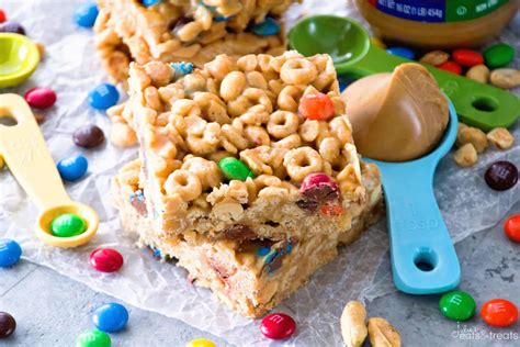 no-bake-peanut-butter-cereal-bars-julies-eats-treats image