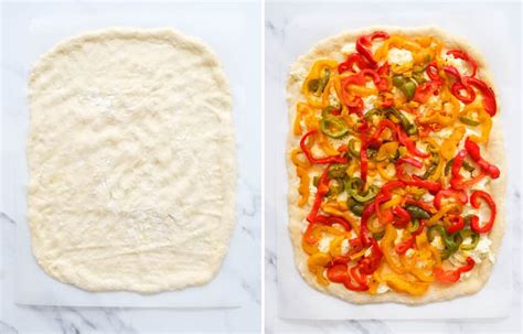 pizza-with-peppers-no-knead-recipe-the-clever-meal image