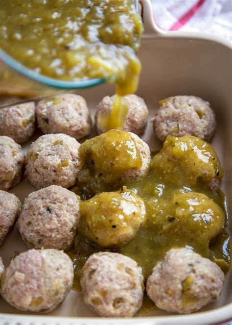 mexican-cheese-stuffed-meatballs-verde-kevin-is-cooking image