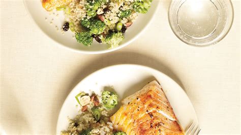 spiced-cod-with-broccoli-quinoa-pilaf-recipe-real-simple image