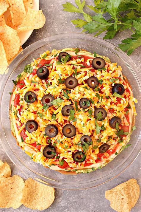 mexican-5-layer-dip-crunchy-creamy-sweet image