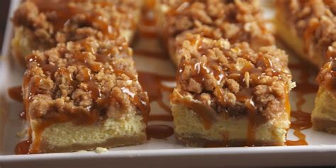 best-caramel-apple-cheesecake-bar-recipe-delish image