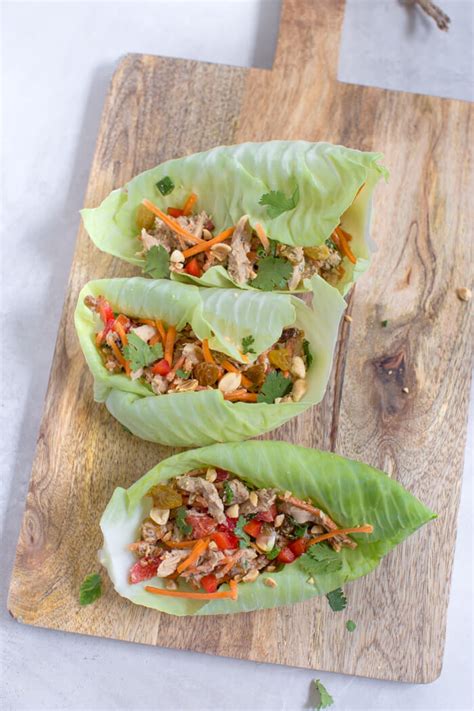 thai-chicken-salad-lettuce-wraps-spicy-thai-peanut image