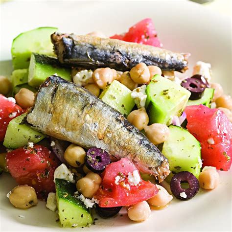 greek-salad-with-sardines-eatingwell image