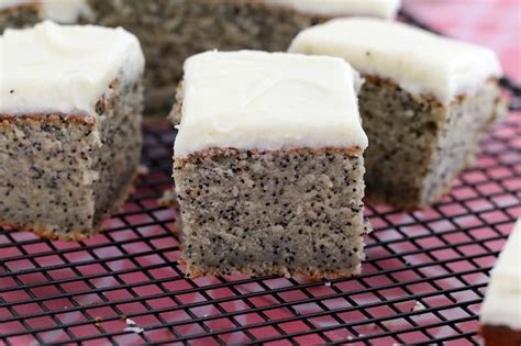 banana-and-poppy-seed-cake-with-vanilla-frosting image