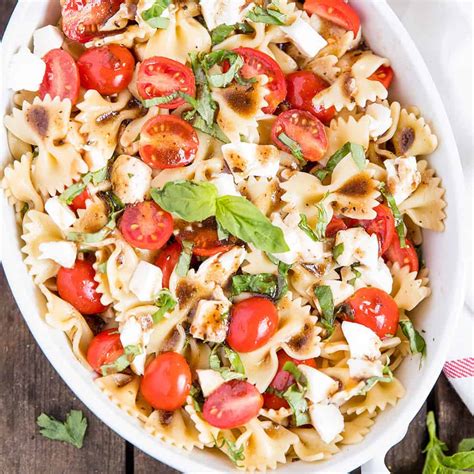 easy-caprese-pasta-salad-with-balsamic-vinaigrette image