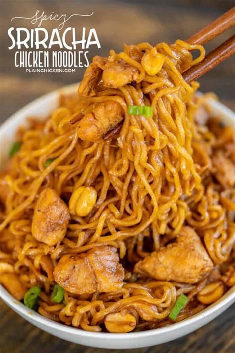 spicy-sriracha-chicken-noodles-plain-chicken image