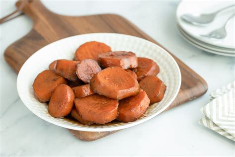 glazed-sweet-potatoes-with-brown-sugar-the-spruce-eats image