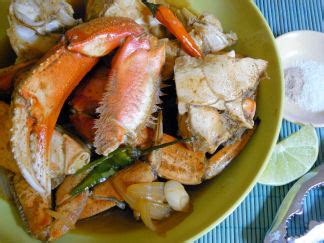 dungeness-crab-in-beer-broth-with-garlic-and-chile image