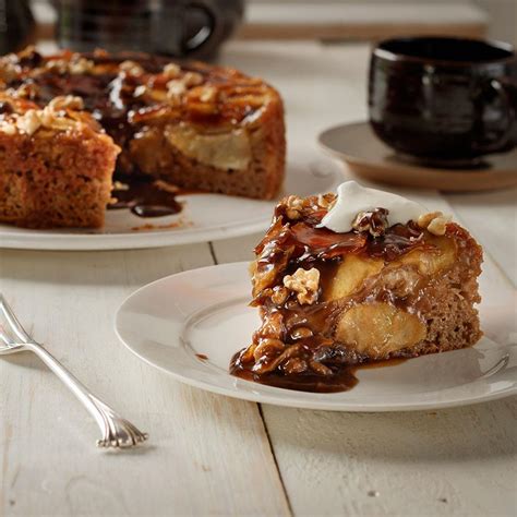best-caramel-upside-down-cake-recipe-gourmet image
