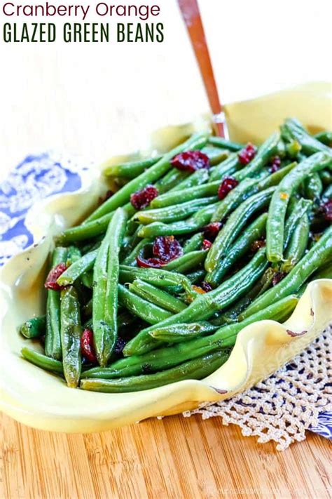 orange-glazed-green-beans-with-cranberries-cupcakes image