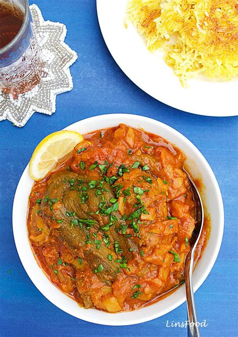 khoresh-bademjan-persian-eggplant-stew-linsfood image