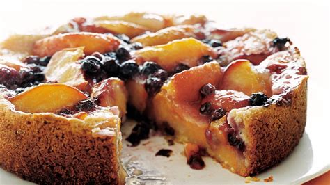 peach-blueberry-cake-recipe-epicurious image