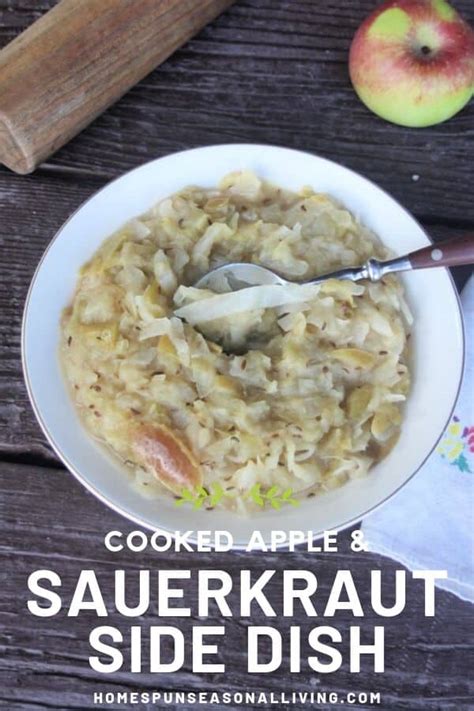 easy-apple-sauerkraut-side-dish-homespun-seasonal image