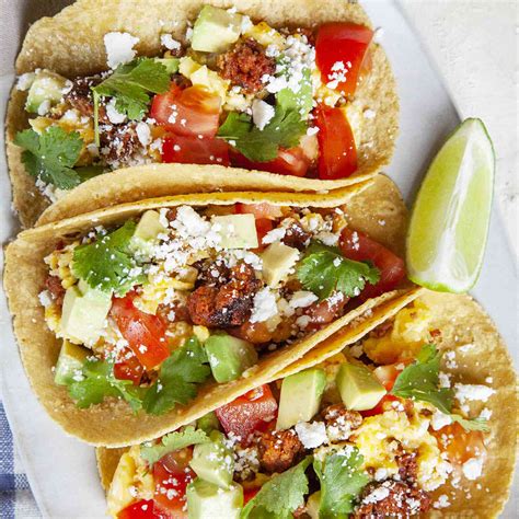 chorizo-and-egg-breakfast-tacos-recipe-simply image