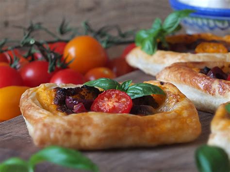 sun-dried-tomato-pesto-mozzarella-tarts image