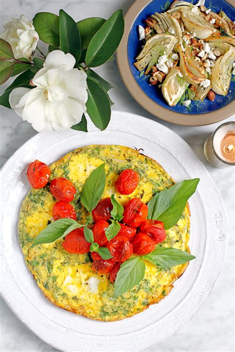 onion-frittata-with-roasted-tomatoes-two-of-a-kind image