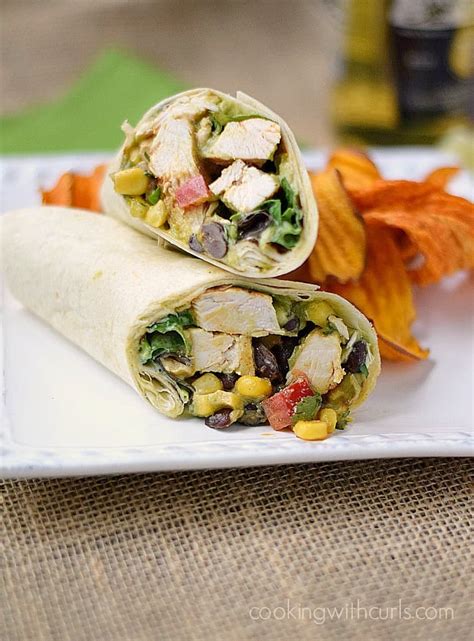 southwest-chicken-salad-wraps-cooking image