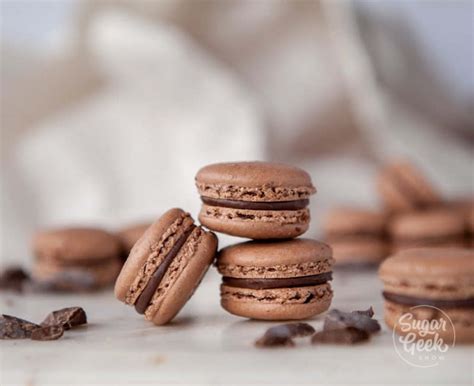 chocolate-macaron-recipe-for-beginners-sugar-geek-show image