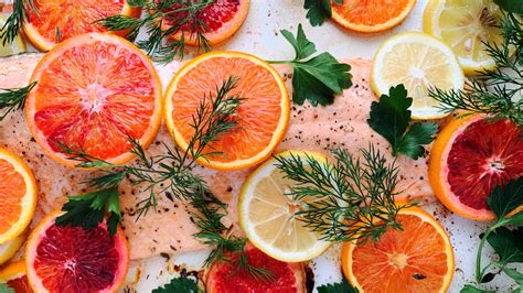 roasted-salmon-with-citrus-slices-heart-and-stroke image