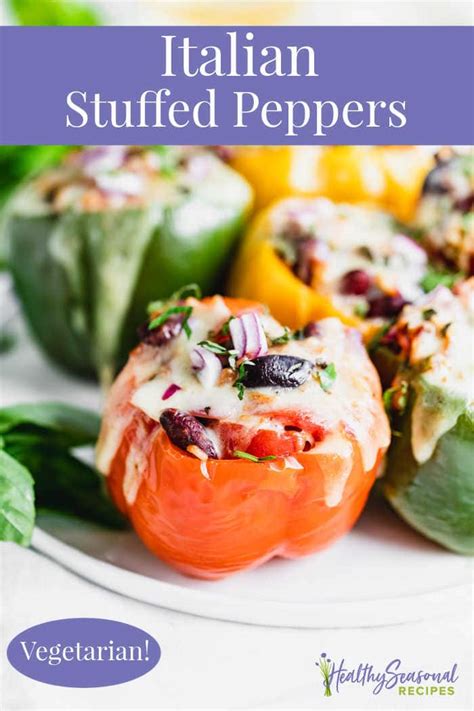 easy-vegetarian-stuffed-peppers-recipe-healthy image