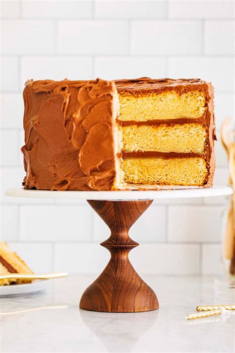 my-best-yellow-cake-with-chocolate-frosting image