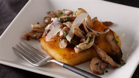 pan-fried-polenta-with-mushrooms image
