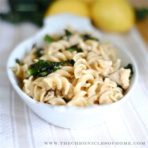 tuna-pasta-with-spinach-and-lemon-the-chronicles image
