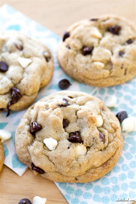thick-and-chewy-triple-chocolate-chip-cookies-a image