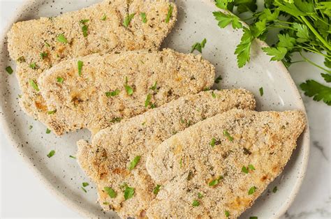 baked-parmesan-turkey-cutlets-recipe-the-spruce-eats image