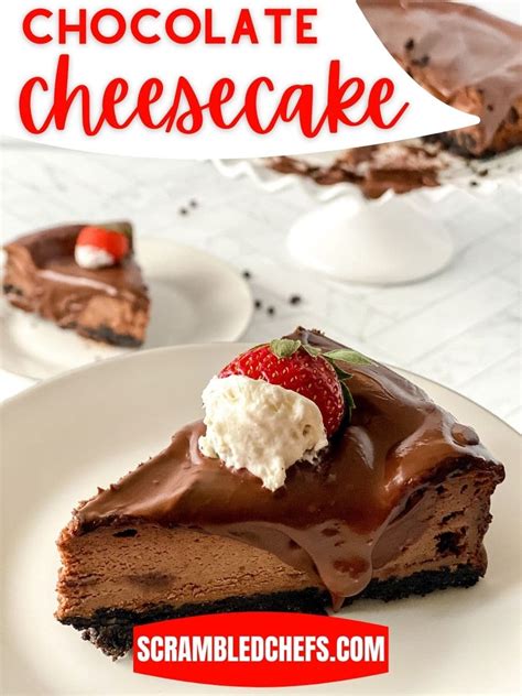 the-best-chocolate-cheesecake-with-ganache-topping image