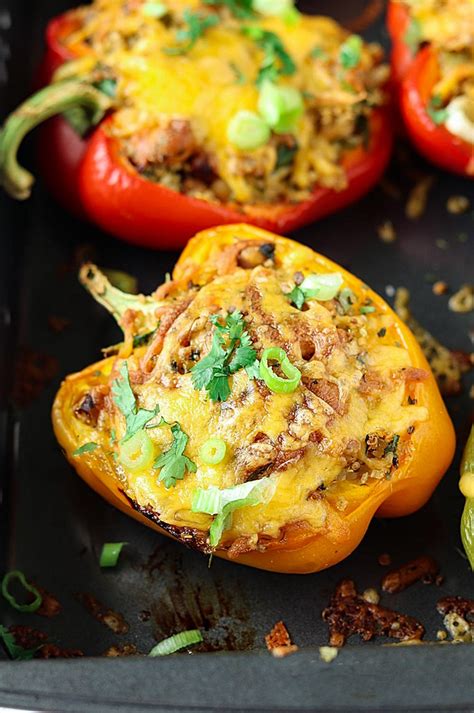 roasted-chickpeas-and-quinoa-stuffed-bell-peppers image