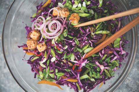 red-cabbage-salad-with-tofu-crisps-and-japanese image