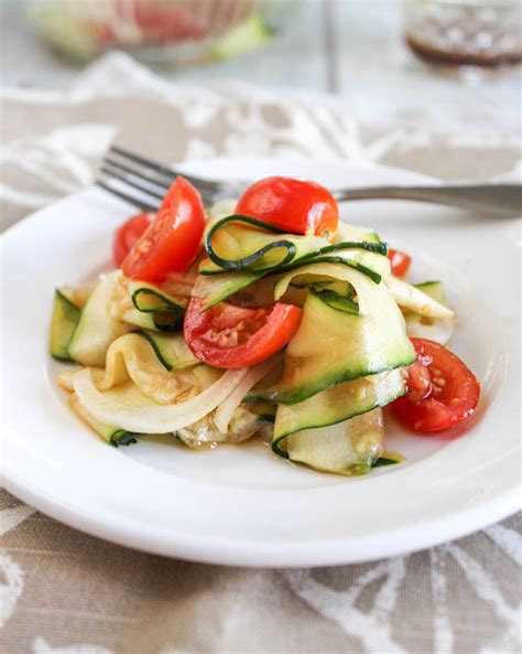 zucchini-ribbon-salad-with-cherry-tomatoes-easy image