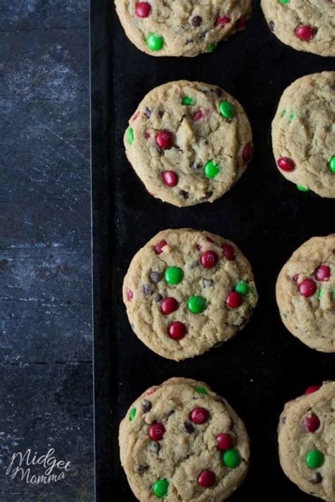 chocolate-chip-mm-cookies-easy-christmas-cookies image