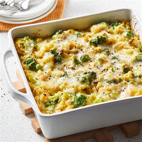broccoli-cheddar-spaghetti-squash-casserole-eatingwell image