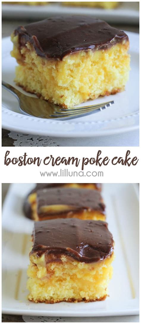 boston-cream-poke-cake-easy-delish-lil-luna image