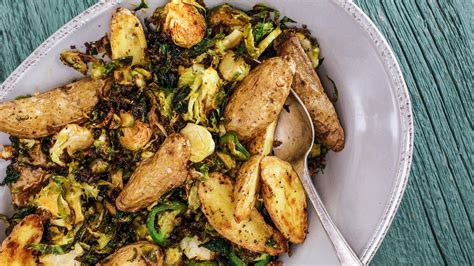 sunny-andersons-spicy-roasted-potatoes-brussels image