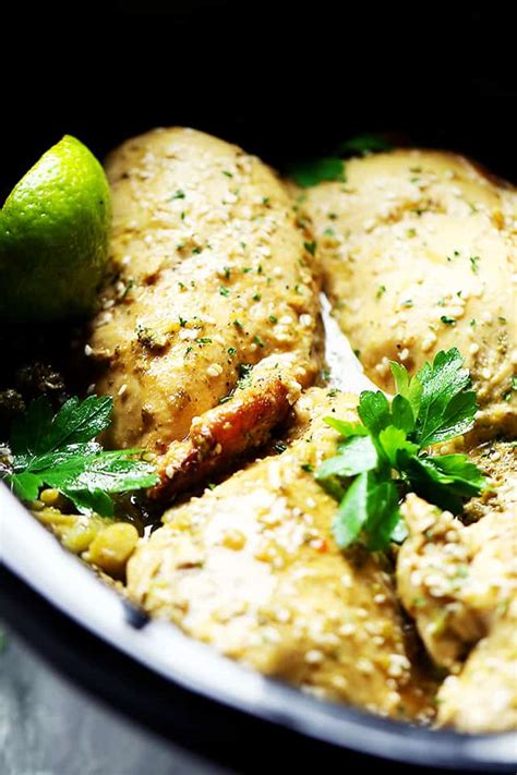 crock-pot-garlic-lime-chicken-recipe-diethood image
