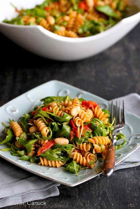 arugula-pasta-salad-with-roasted-tomatoes-cookin image
