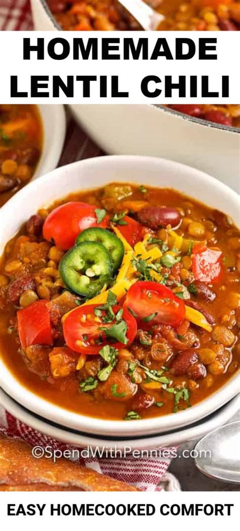 homemade-lentil-chili-recipe-spend-with-pennies image