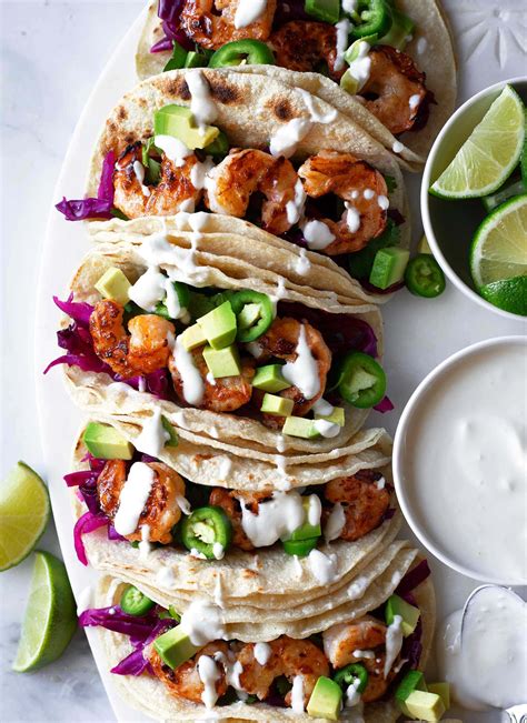 grilled-buffalo-shrimp-tacos-with-blue-cheese-crema image