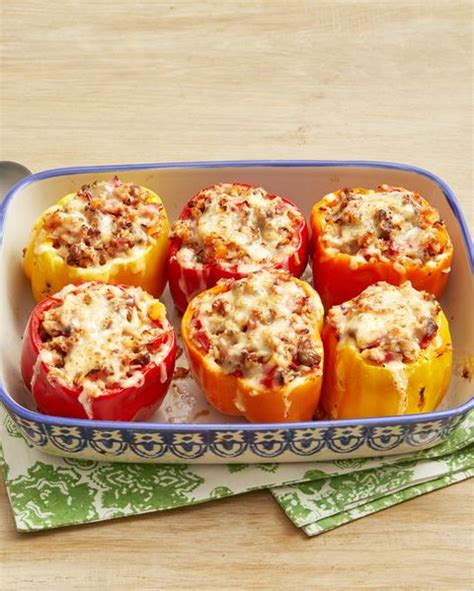 sausage-and-rice-stuffed-peppers-the-pioneer-woman image