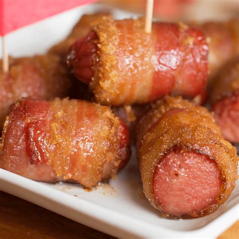 bacon-wrapped-sausages-with-brown-sugar image