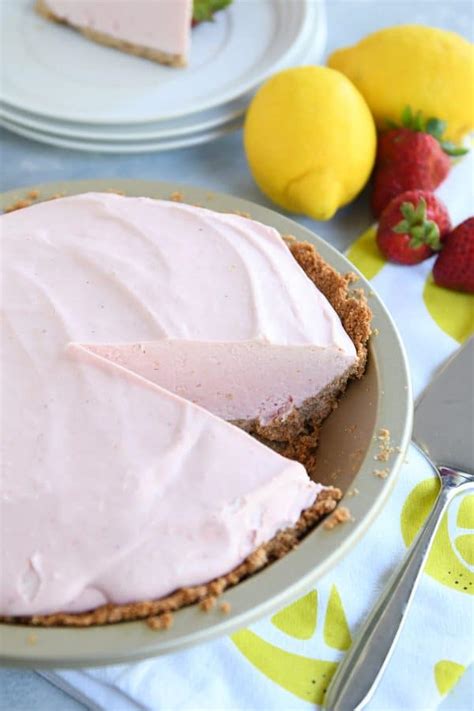 frozen-strawberry-lemonade-pie-mels-kitchen-cafe image